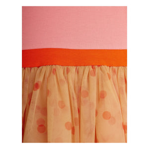 Mini Rodini - Vestido de tul con lunares | Rosa