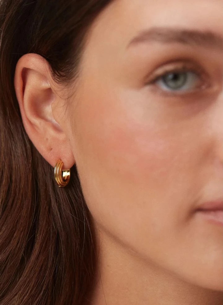 Anni Lu - Arete Deco Dorado | Oro