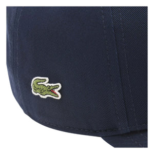 Gorra de algodón orgánico con el logo Lacoste | Azul marino