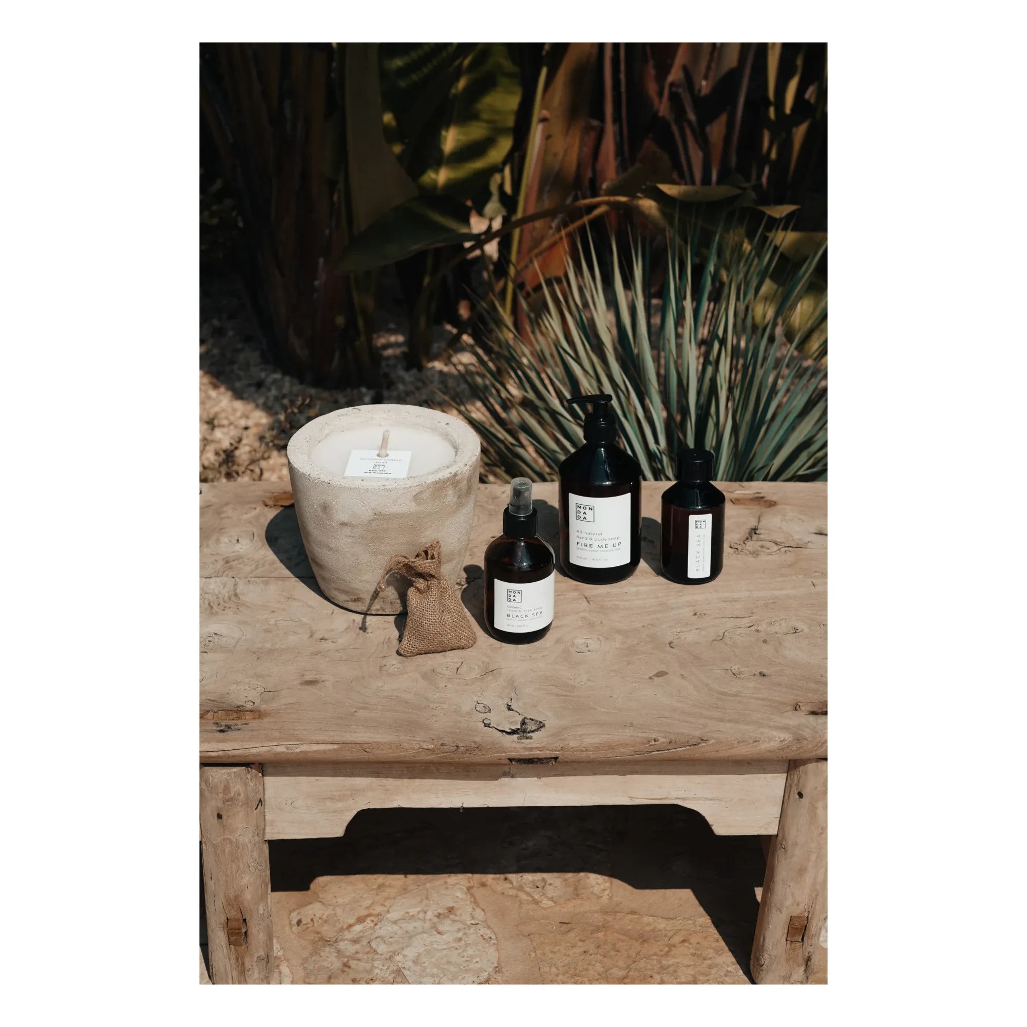 Mon Dada - Vela de exterior con aroma neutro - L | Blanco/Crudo
