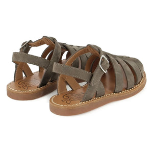 Pom d'Api - Sandalias Beach-Stitch Dad Nubuck | Caqui