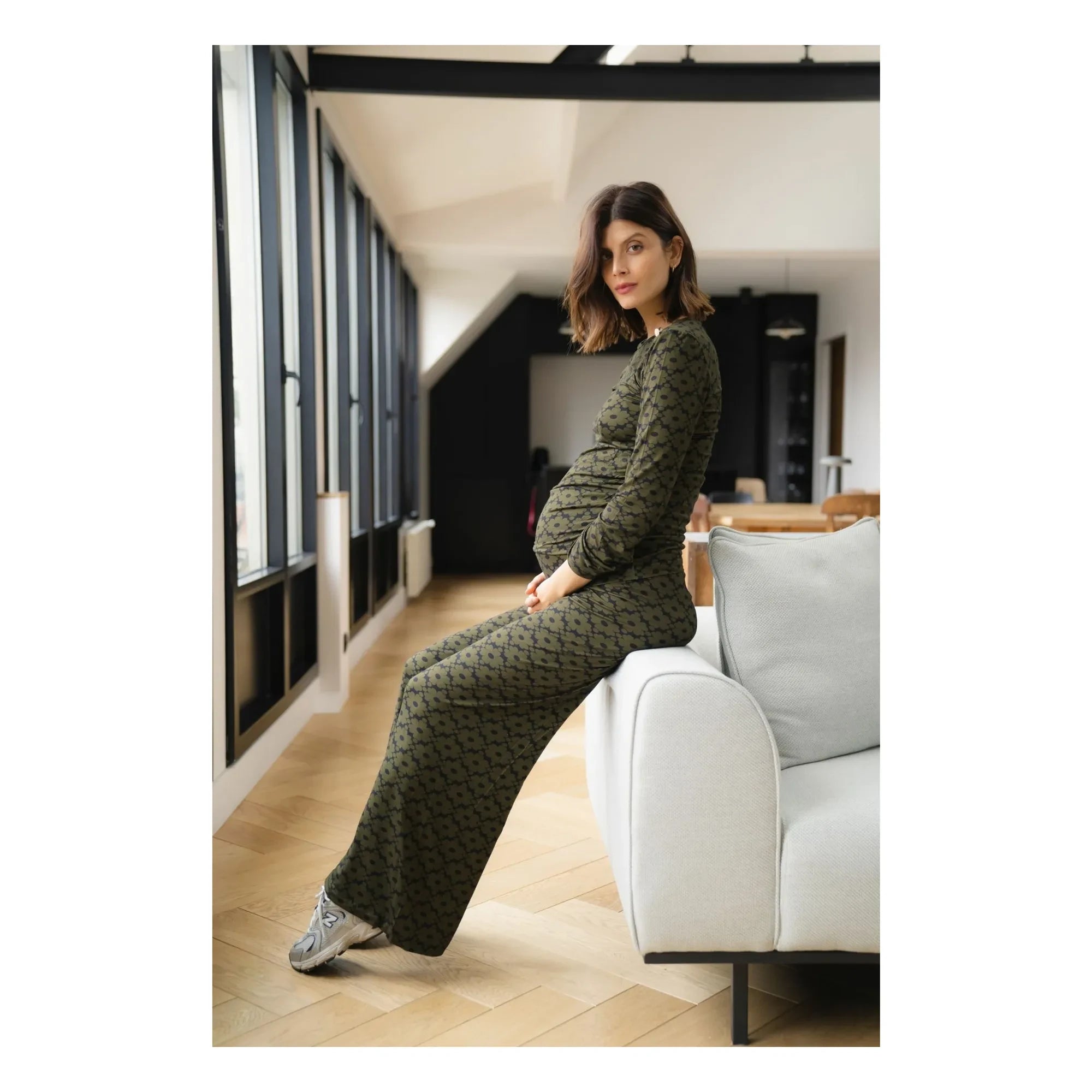 Colección Paloma - Pantalones Premamá Andrea Setentas | Caqui