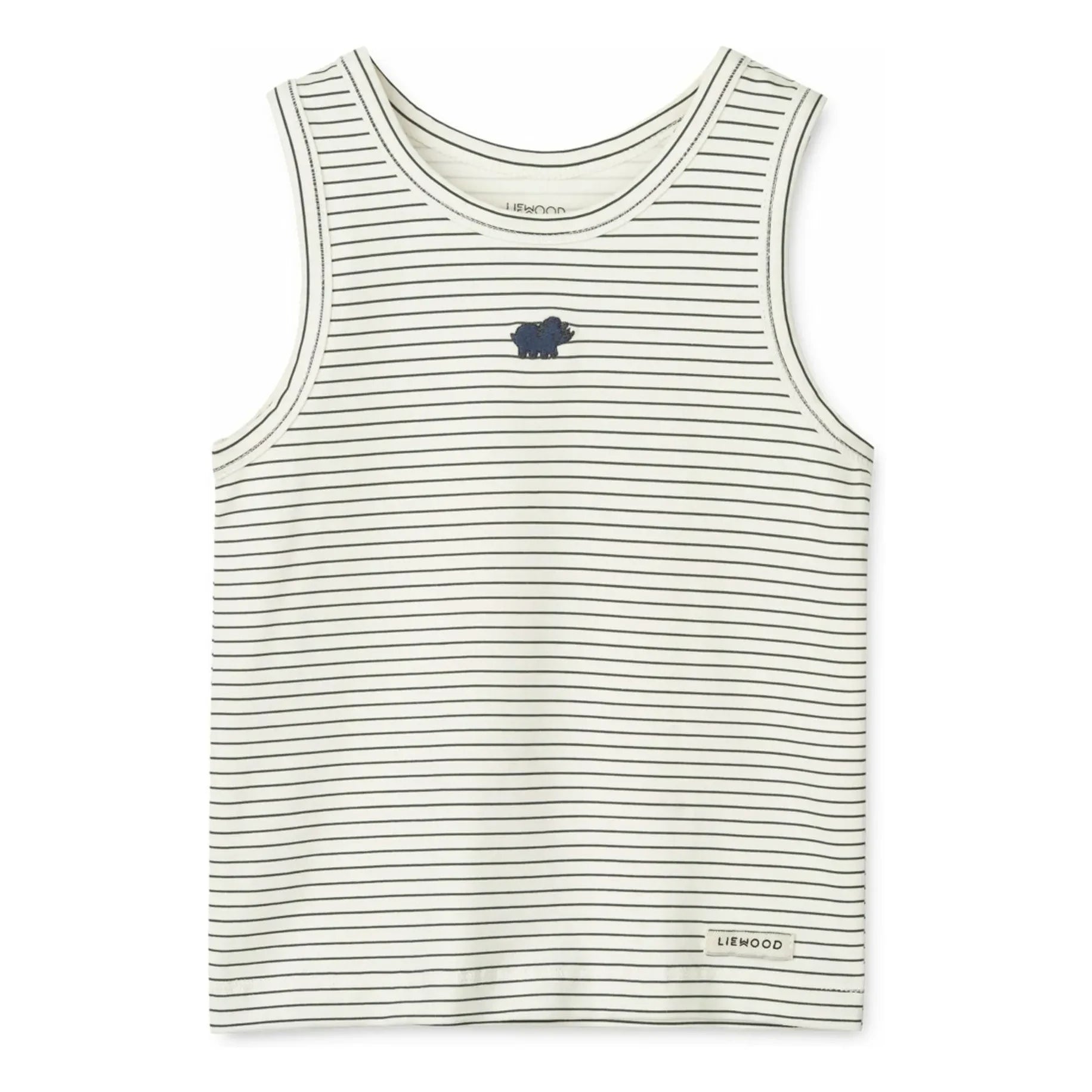 Liewood - Camisetas de algodón orgánico con diseño de dinosaurio Faris (paquete de 2) | Crudo