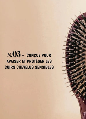 La Bonne Brosse - "La Suavidad Indispensable" Cepillo para el Cabello No. 03 - Piel Cabelluda Sensible | Berenjena
