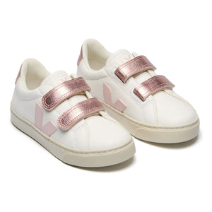 Veja - Zapatillas Esplar de Piel Rayadas | Blanco