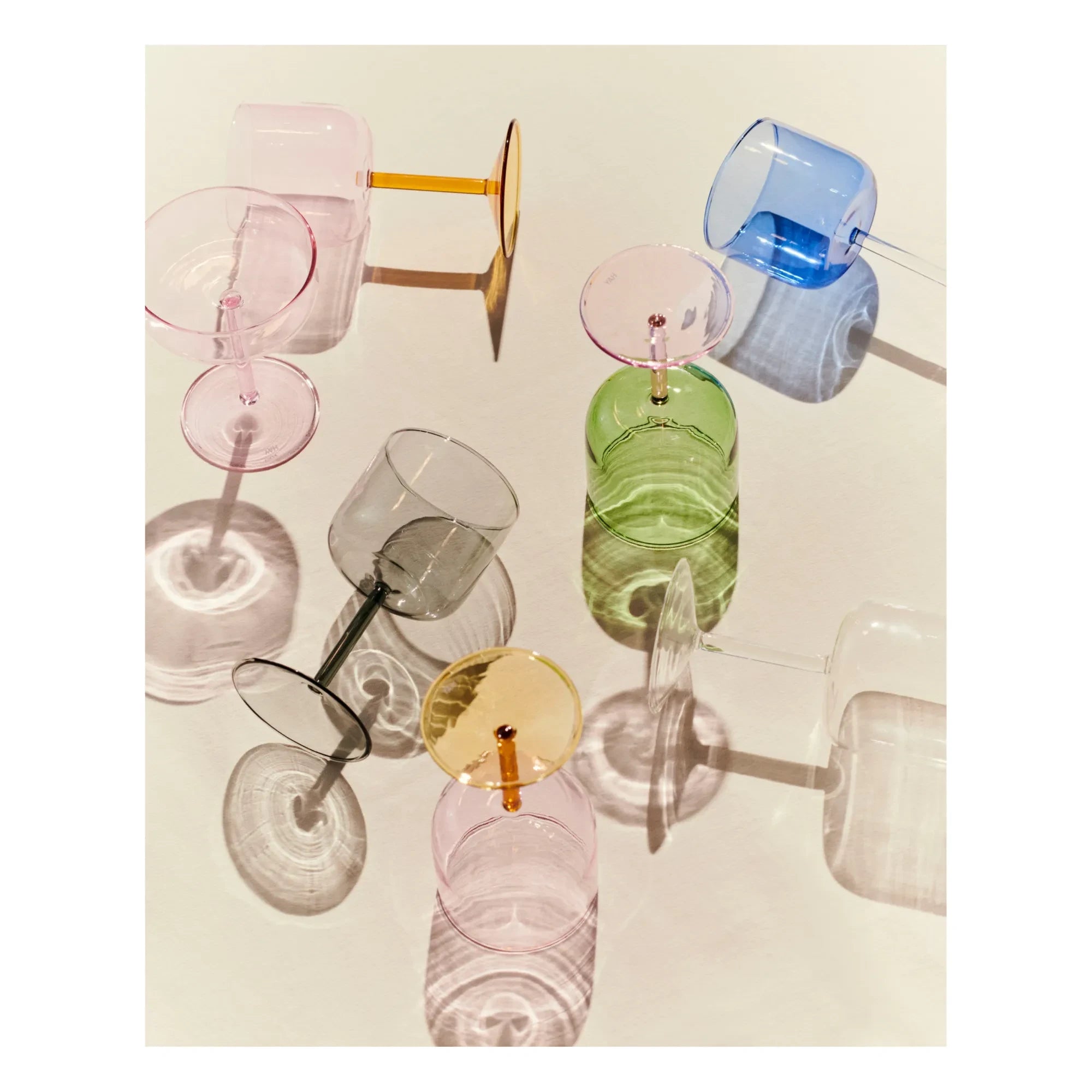 Hay - Tint Borosilikat Şarap Kadehleri - 2'li Set | Gri