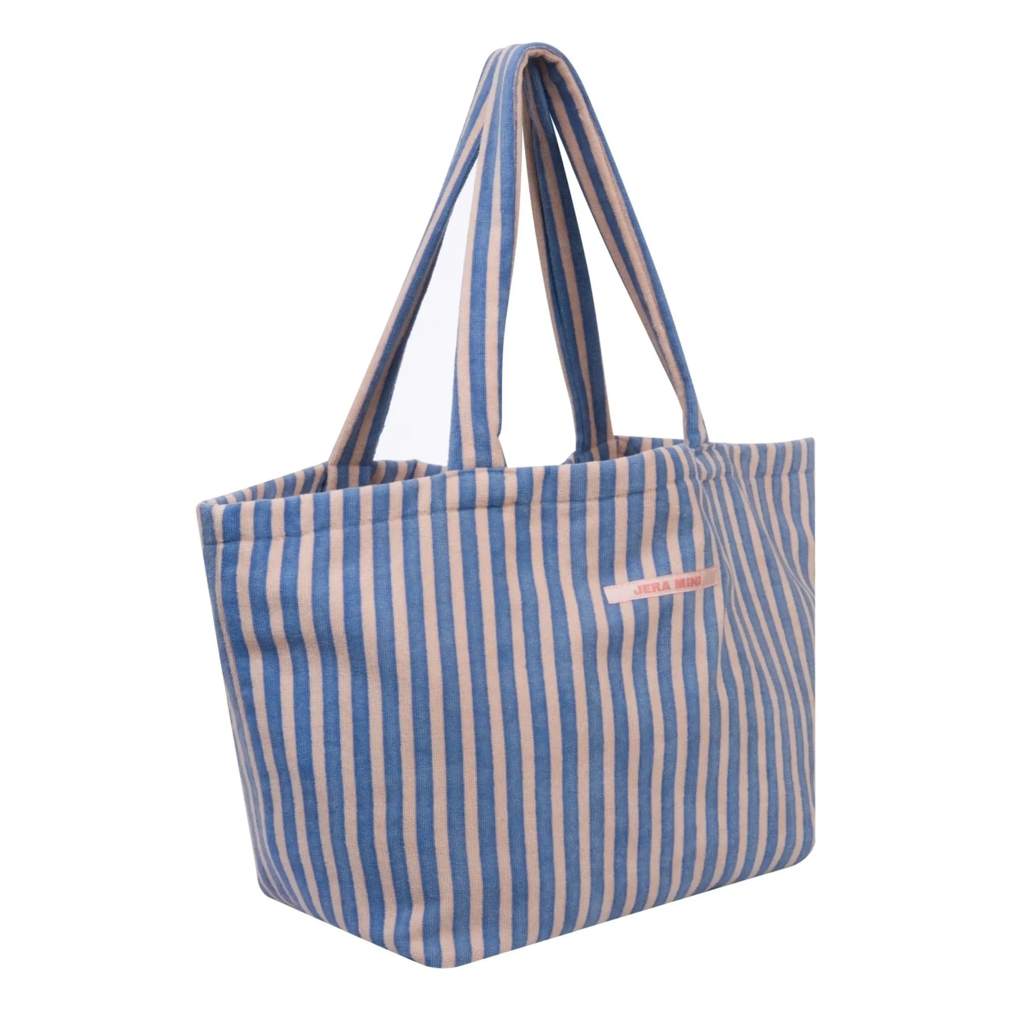 Jera Mini - Bolso de playa a rayas | Azul real