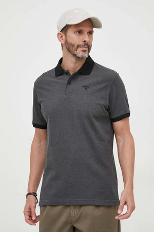 Camiseta de algodón con cuello Barbour