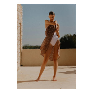 Vanessa Sposi - Pareo Beige de Lino
