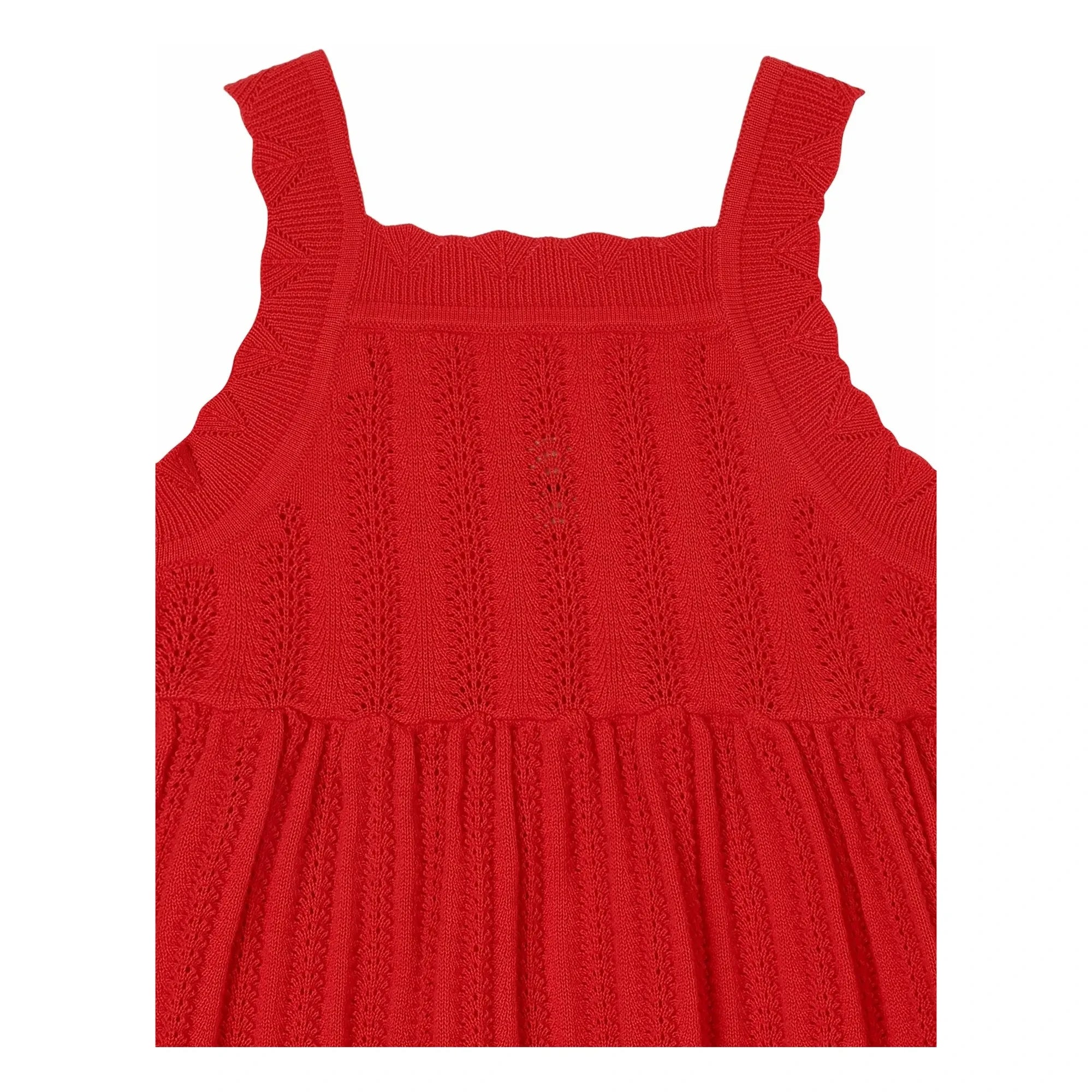 FUB - Vestido de Verano Fino de Algodón Orgánico | Rojo