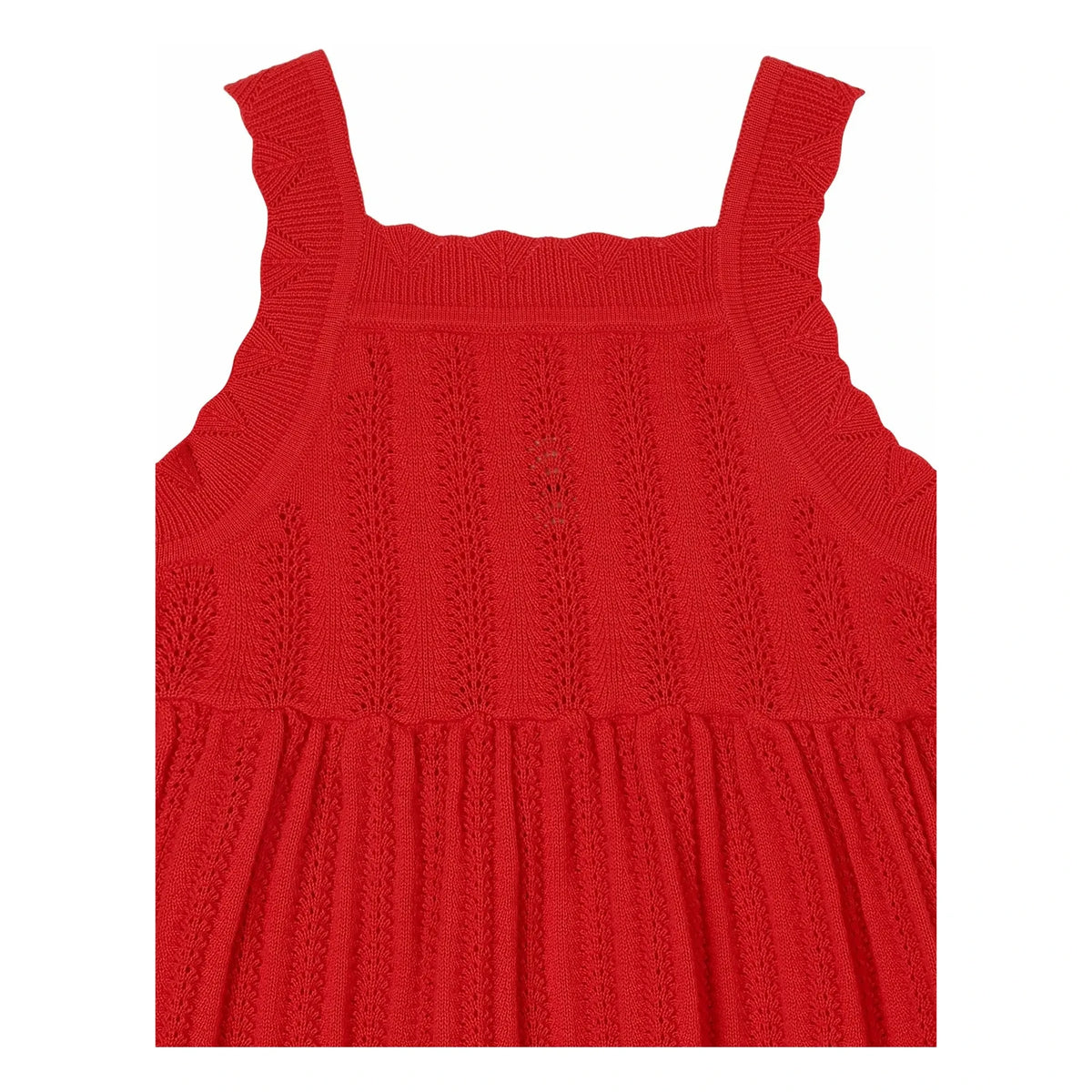 FUB - Vestido de Verano Fino de Algodón Orgánico | Rojo
