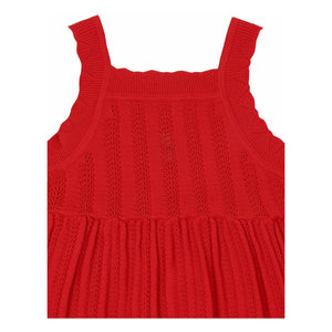 FUB - Vestido de Verano Fino de Algodón Orgánico | Rojo