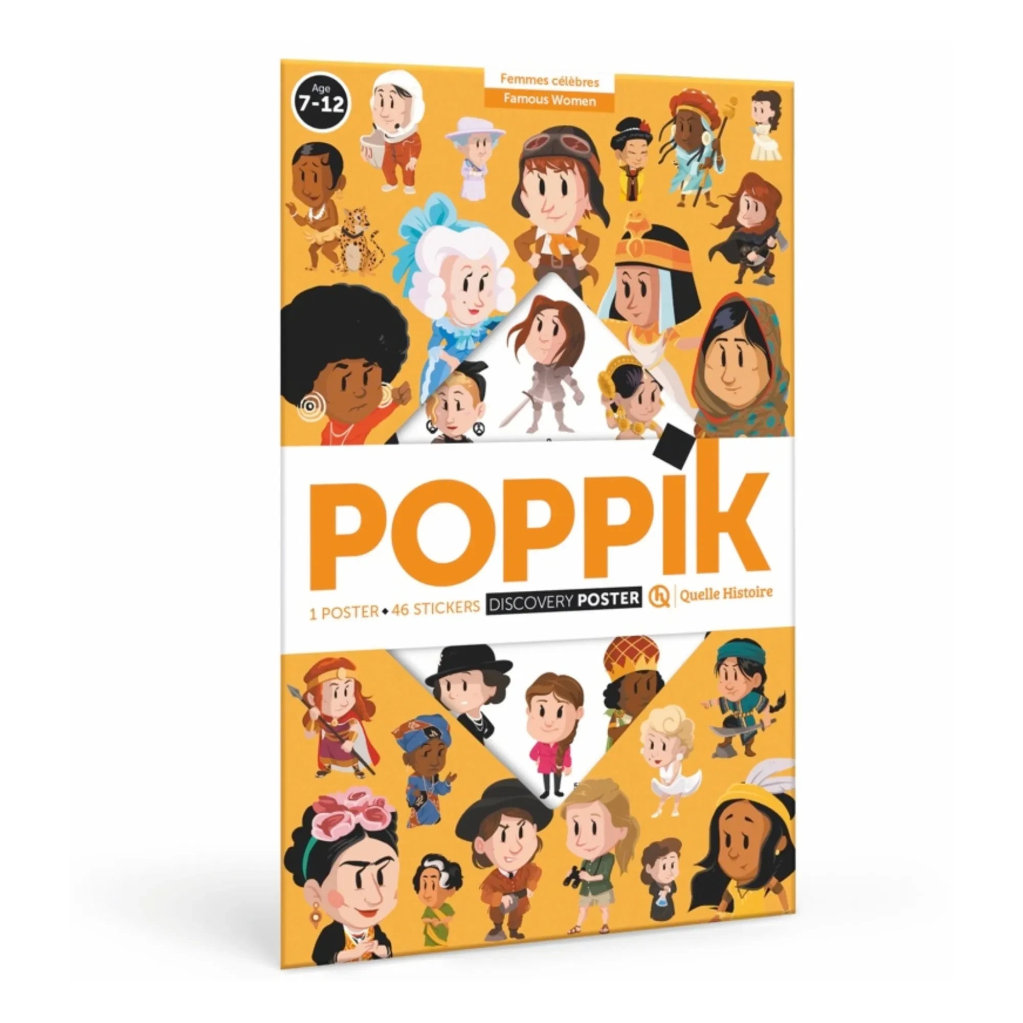Poppik - Póster de pegatinas de mujeres célebres