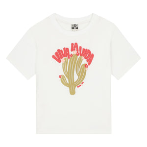 Bonton - Camiseta con estampado de cactus Viva | Crudo