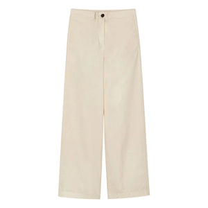 Pomandère - Pantalones de gabardina de algodón | Crema