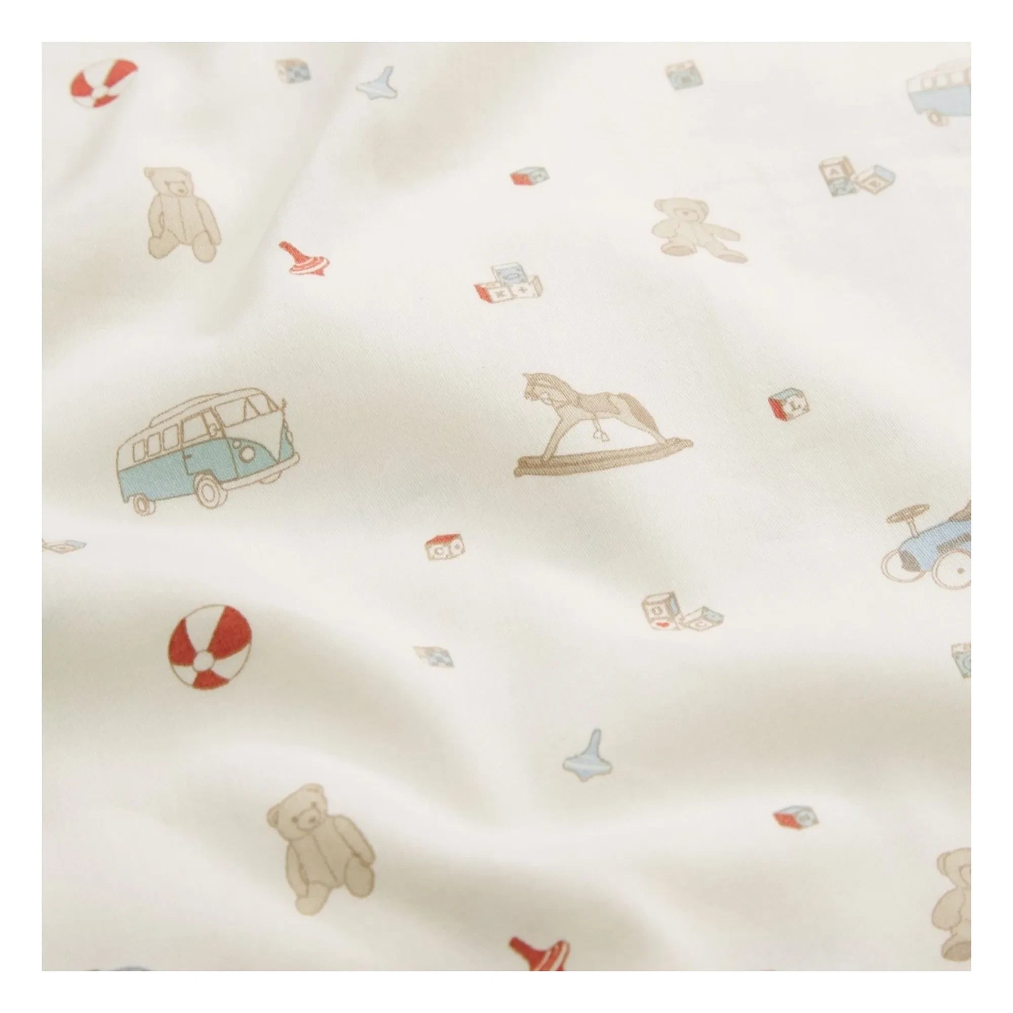 Cam Cam - Juego de sábanas Vintage Toys | Beige