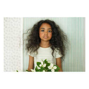 Soor Ploom - Camiseta Pouf Vagues de algodón orgánico | Salvia