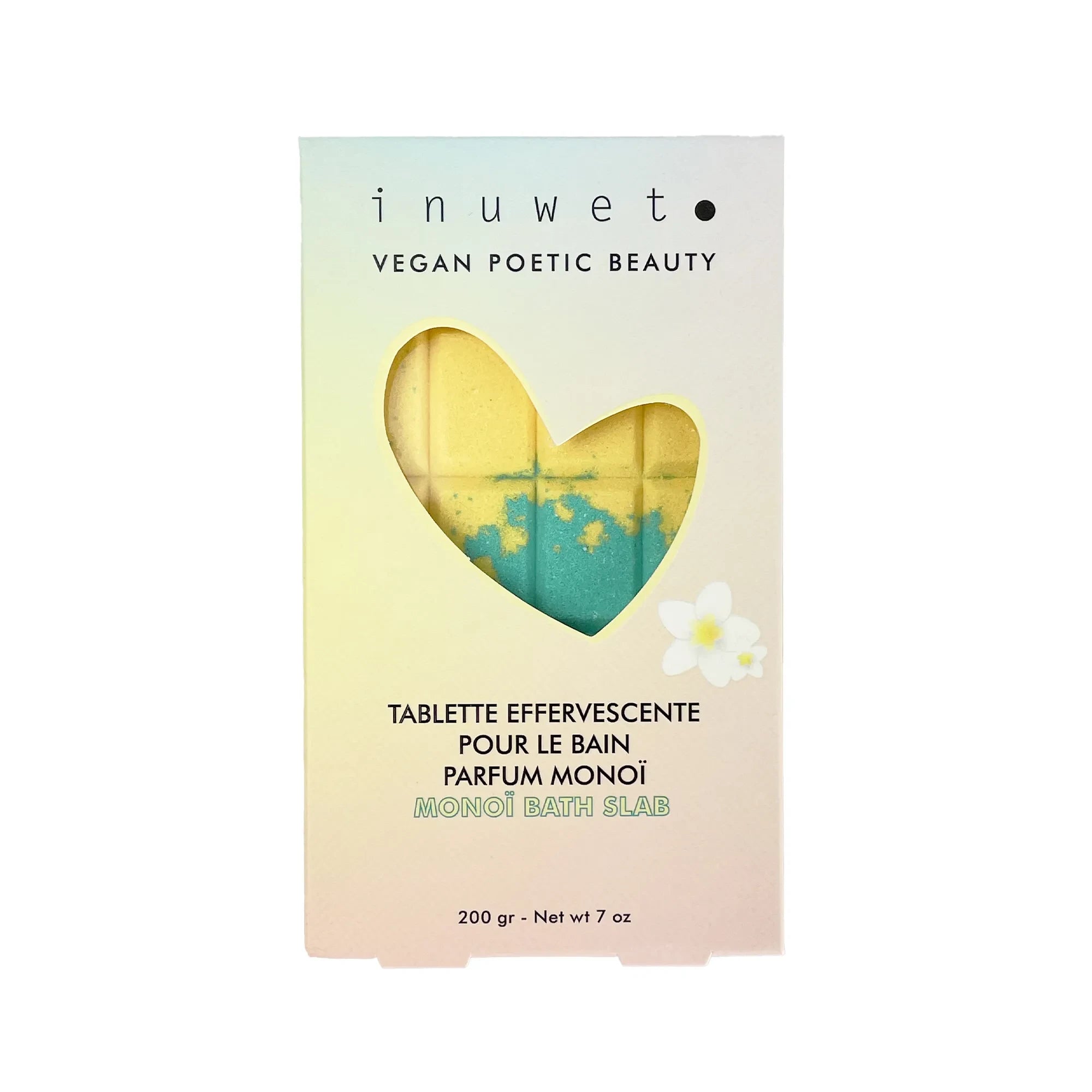 Inuwet - Jabón de baño Monoi brillante - 200 g