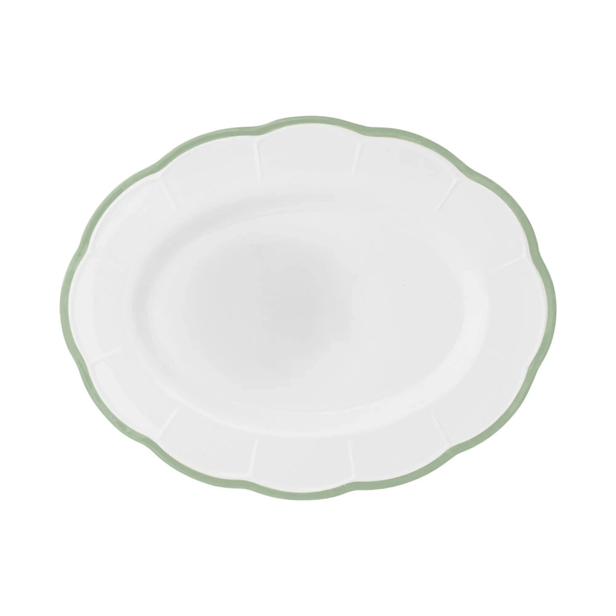 Bitossi - Plato de presentación Petalo | Agua verde