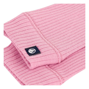 Petit Bateau - Leggings acanalados de algodón orgánico con logo | Rosa caramelo