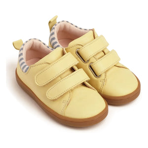 Zapatillas envejecidas a rayas Lazare - Mahaut | Amarillo pálido