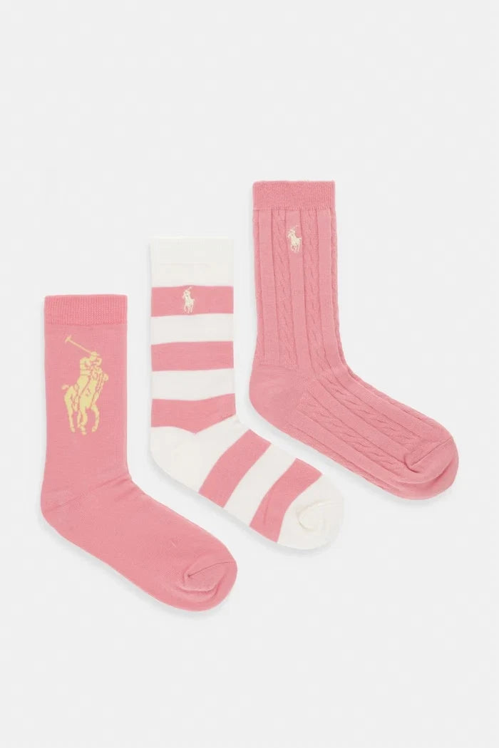 Polo Ralph Lauren Calcetines Infantiles, 3 pares