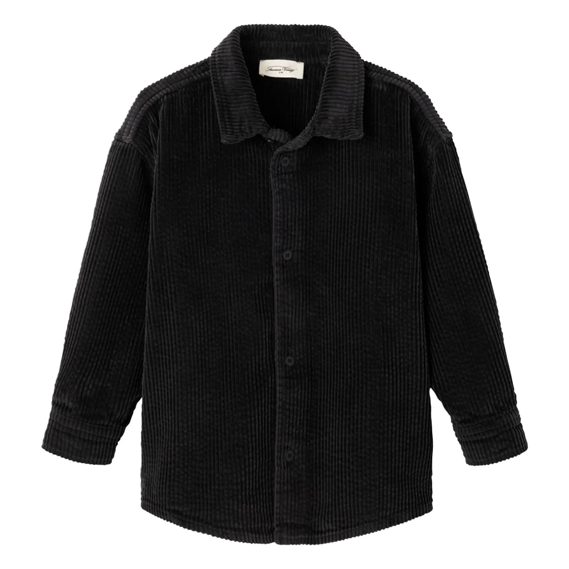 American Vintage - Camisa de Pana de Algodón Orgánico Padow | Negro