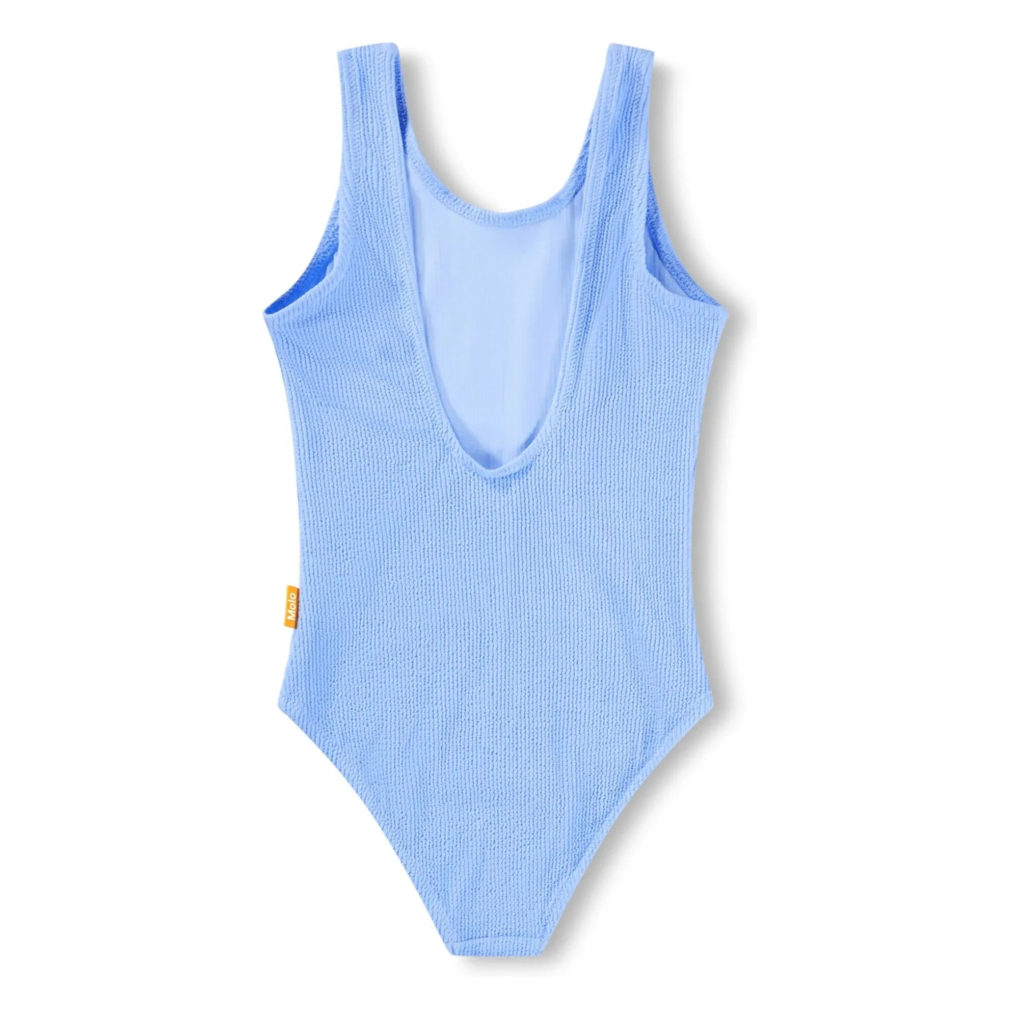 Molo - Bañador acanalado Nika Crepe Fibras recicladas | Azul hielo