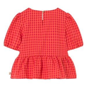 Cozmo - Blusa a cuadros Joy de fibras recicladas | Rojo