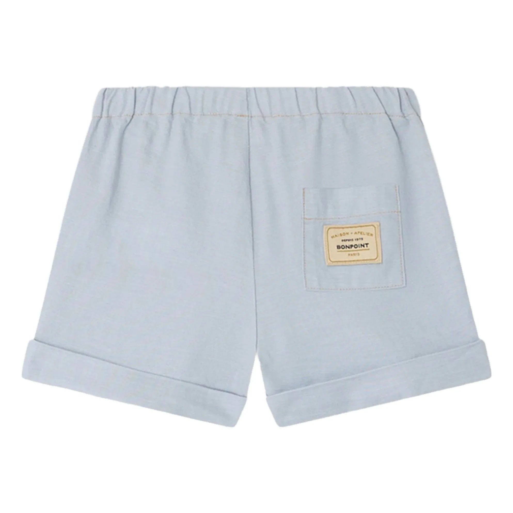 Bonpoint - Ecady shorts de algodón orgánico con piernas | Azul claro