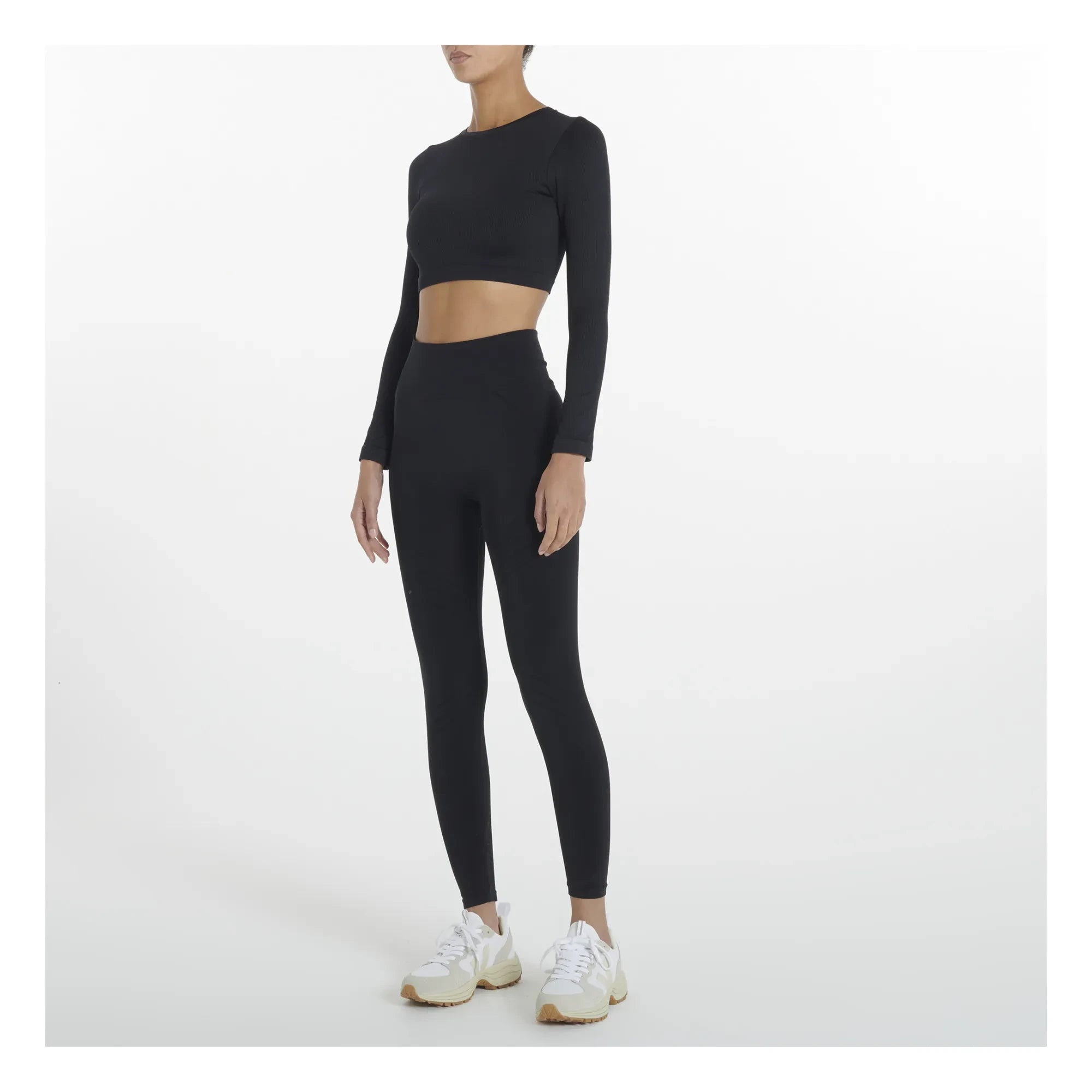 PRISM² - Top de canalé Evoke | Negro