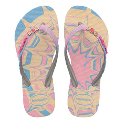 Havaianas - Slim Glitter Chanclas de dedo de moda | Rosa