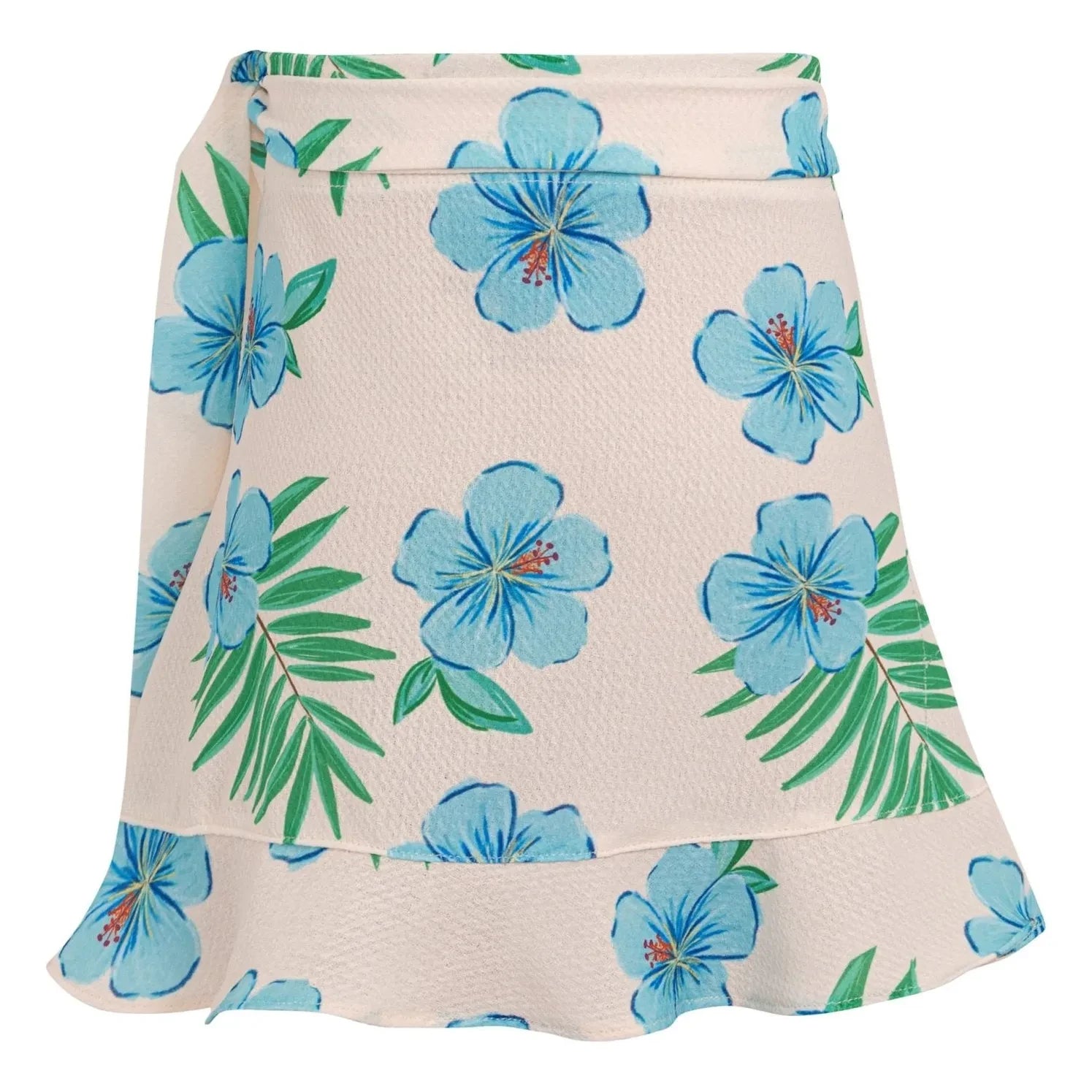 Pepita & Me - Marea Hibiscus Falda de Baño con Volantes | Marfil