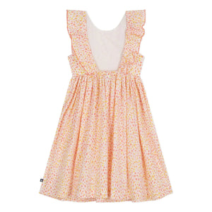 Petit Bateau - Vestido de popelín de algodón orgánico con lunares | Coral