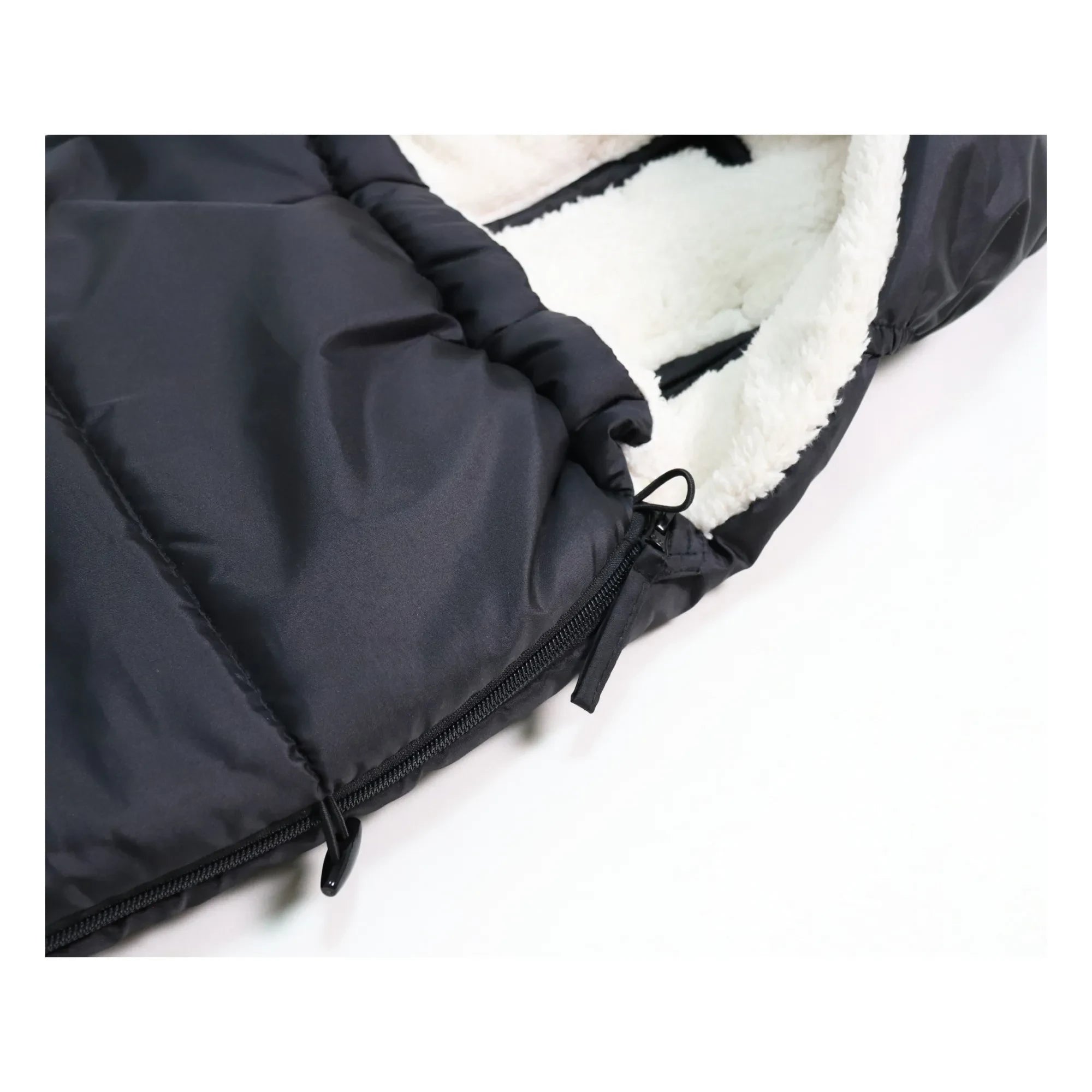 Kaiser - Saco universal para silla de paseo Sherpa Fleece Hoody 2.0 | Negro