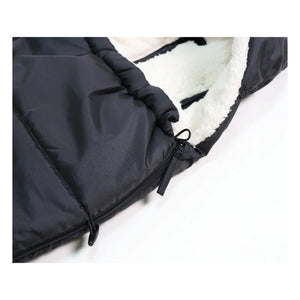 Kaiser - Saco universal para silla de paseo Sherpa Fleece Hoody 2.0 | Negro