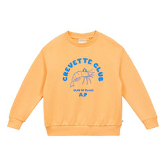 Arsène et Les Pipelettes - Sudadera Karides Club Algodón Orgánico | Albaricoque