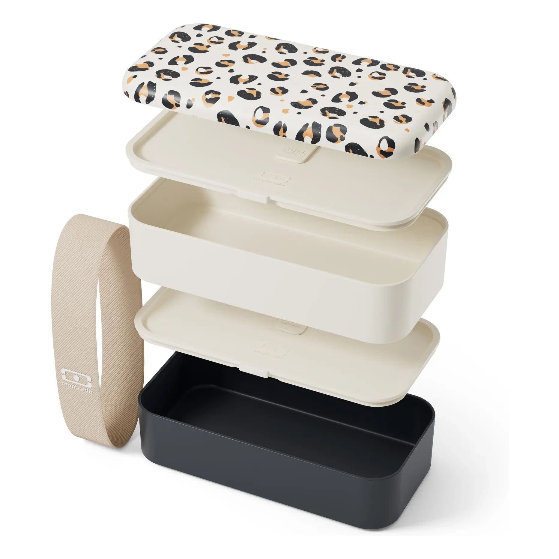 Monbento - Fiambrera Original de 2 Compartimentos | Leopardo