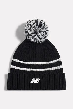 Gorro New Balance de algodón con pompón para niños