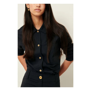 Sessùn - Camisa Notteri | Negro