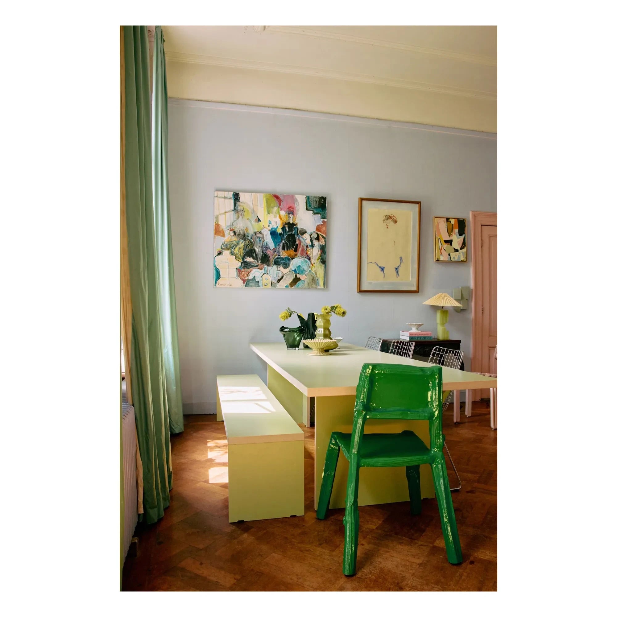 HKliving - Arte de pared Niveles | Verde