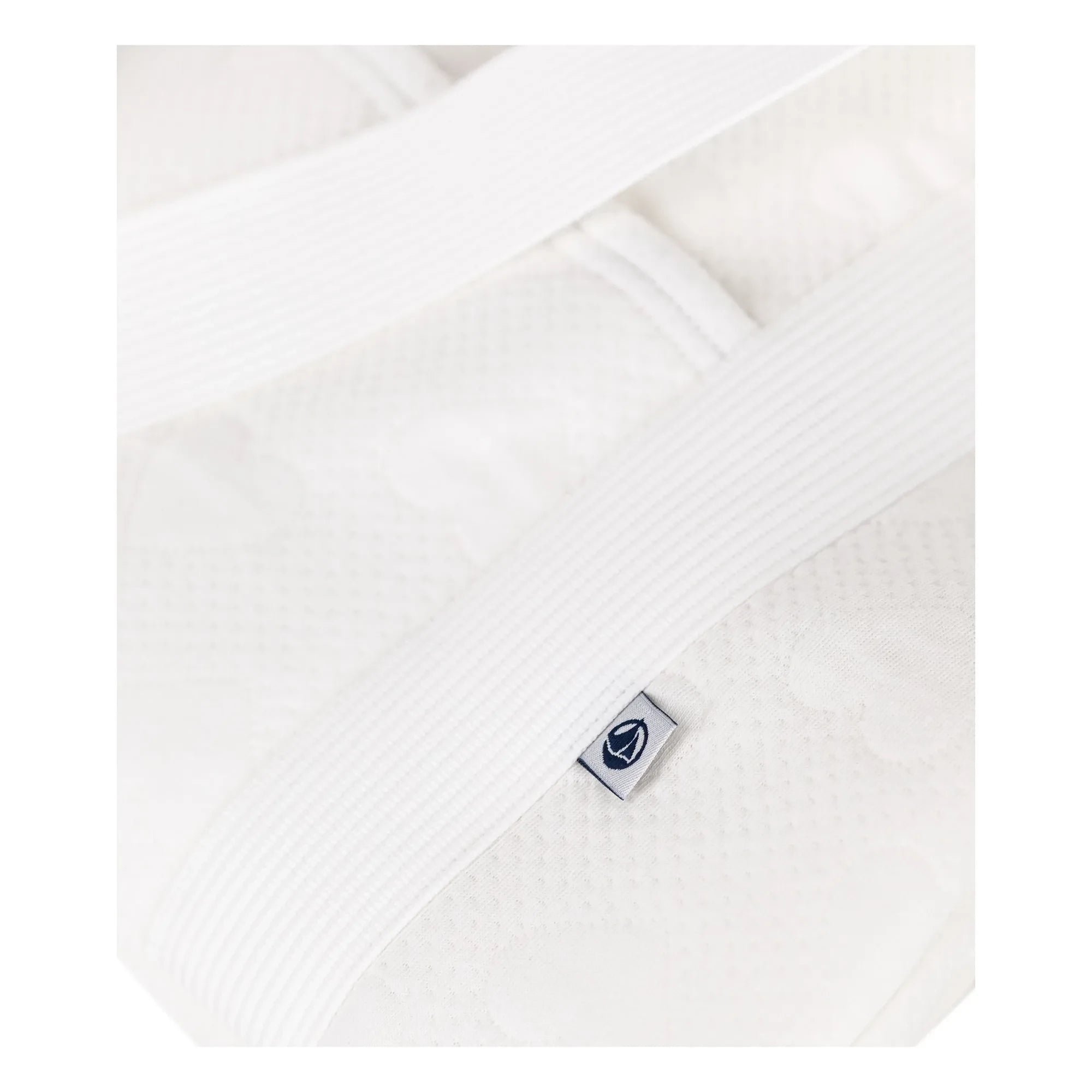 Petit Bateau - Maleta de maternidad Corazones Algodón orgánico | Crudo