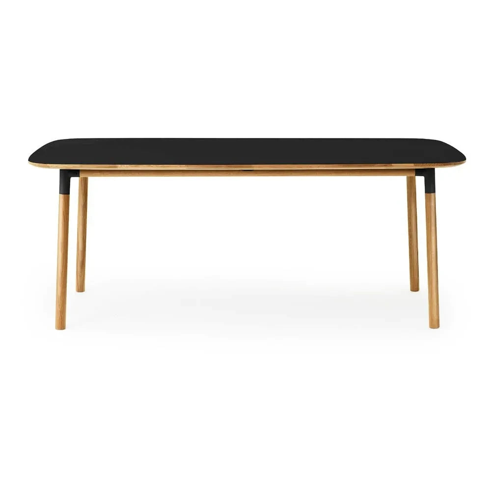 Normann Copenhagen - Mesa Rectangular Form 95x200 cm | Negro