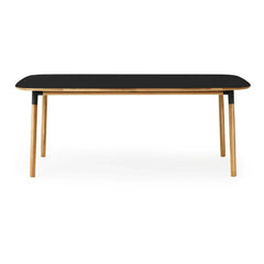 Normann Copenhagen - Mesa Rectangular Form 95x200 cm | Negro
