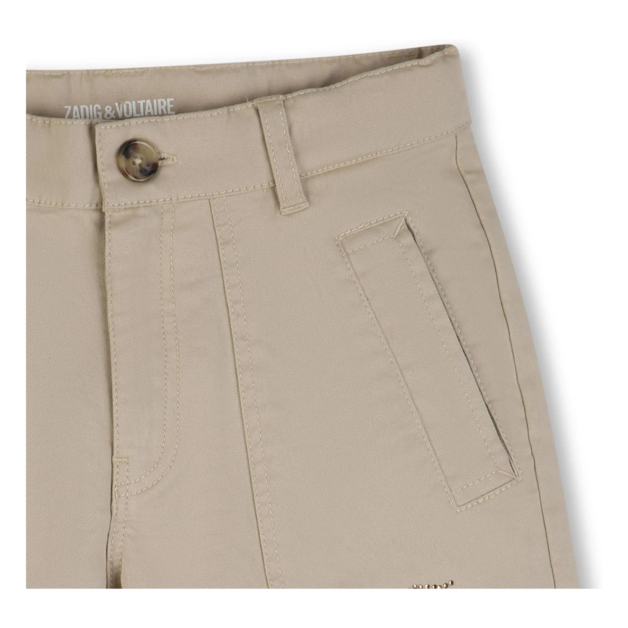 Zadig & Voltaire - Bej gabardin şort