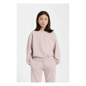 Smallable Kid - Sudadera de algodón orgánico Maia | Rosa pálido