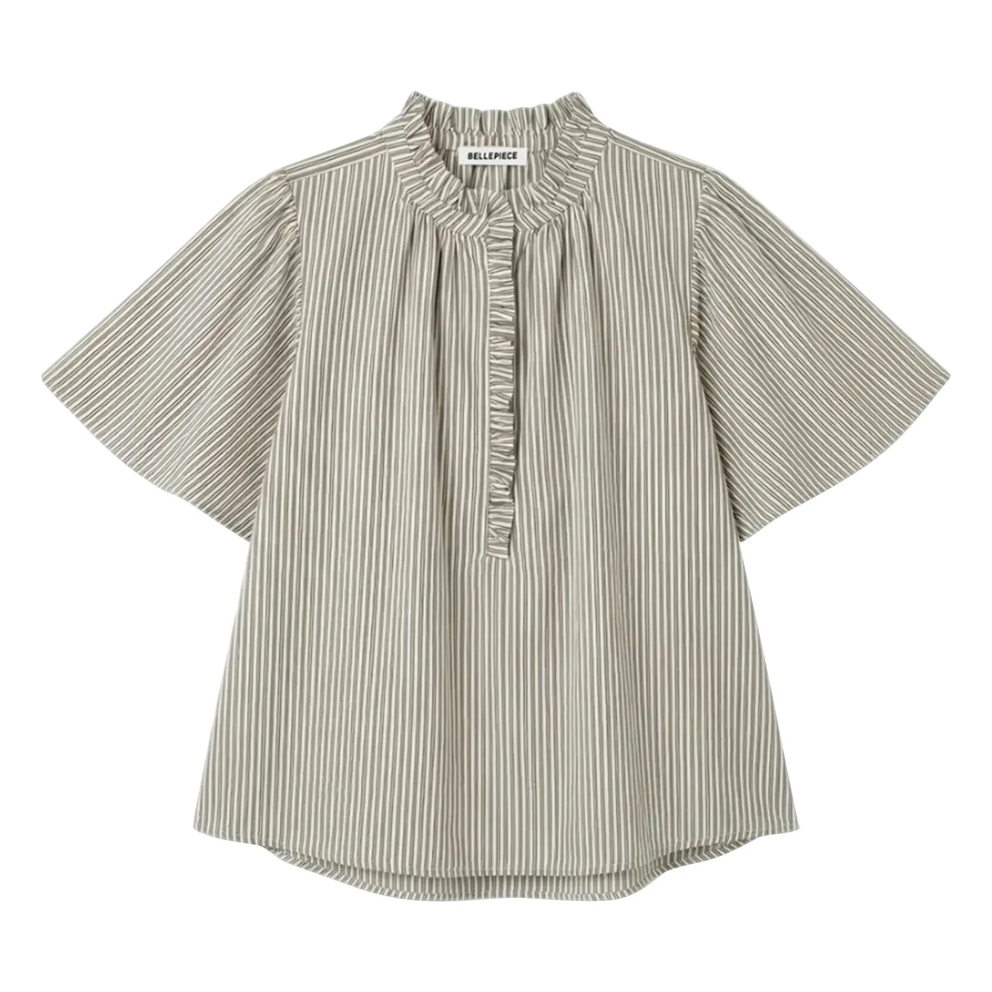 BELLEPIECE - Blusa de rayas Sevilla | Verde