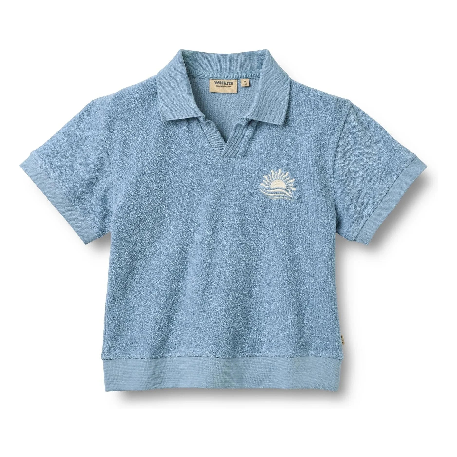 Trigo - Polo de algodón orgánico Marlo | Azul claro