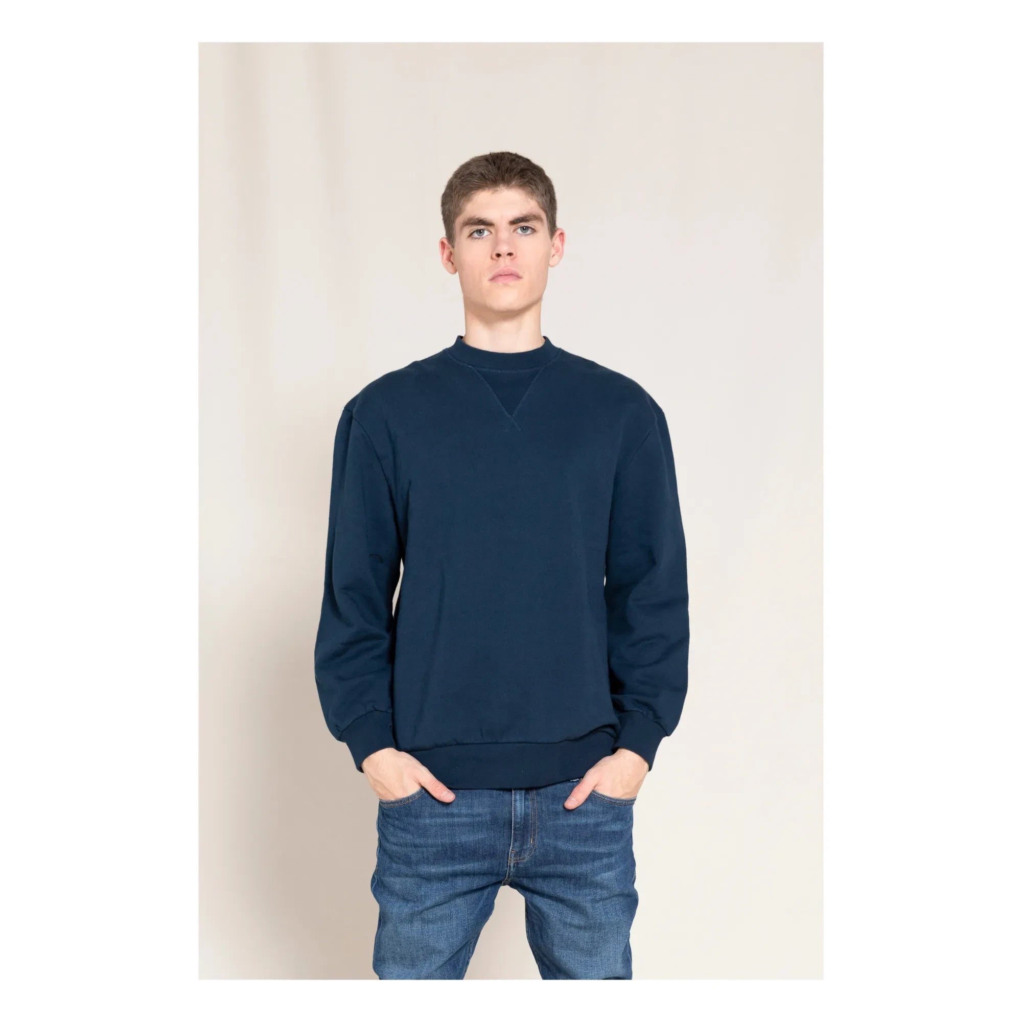 Finger in the nose - Sudadera de algodón orgánico SC 007 | Azul marino