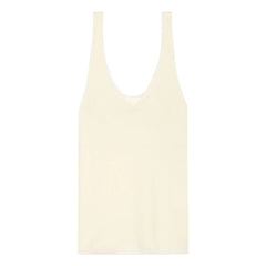Bompard - Camiseta de tirantes ultrasuave sin costuras Cachemira y Seda | Natural